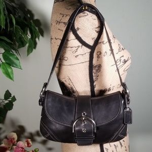 Coach 2 Compartments Leather Bag